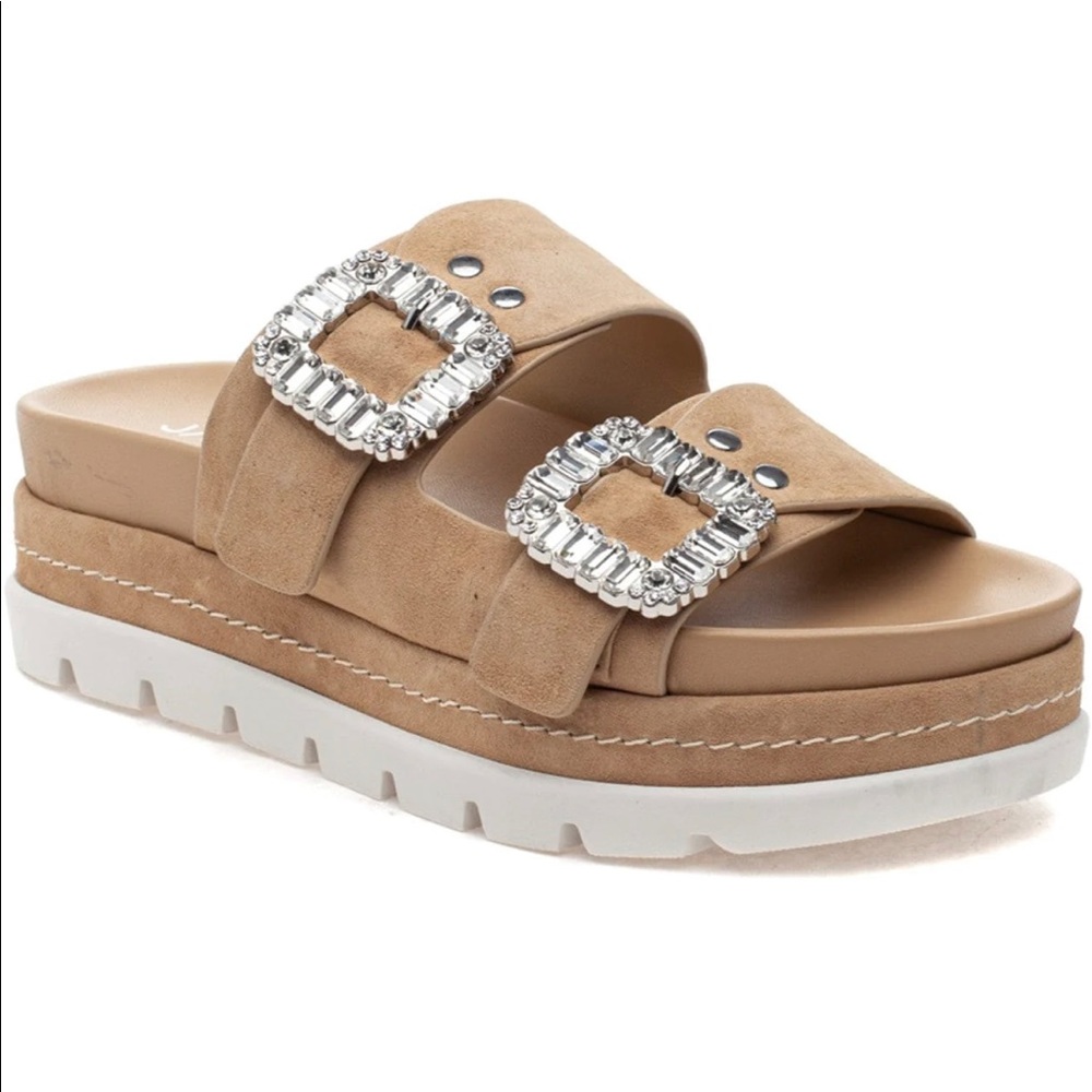 Amazing J Slides jeweled sandals size 7 worn once